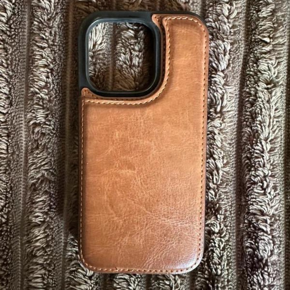 Premium Leather Phone Case - Brown
